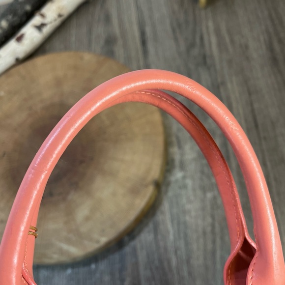 Furla | Pink Leather mini Tote Bag W 8 1/2,   H 9. Any other questions? - Picture 11 of 16